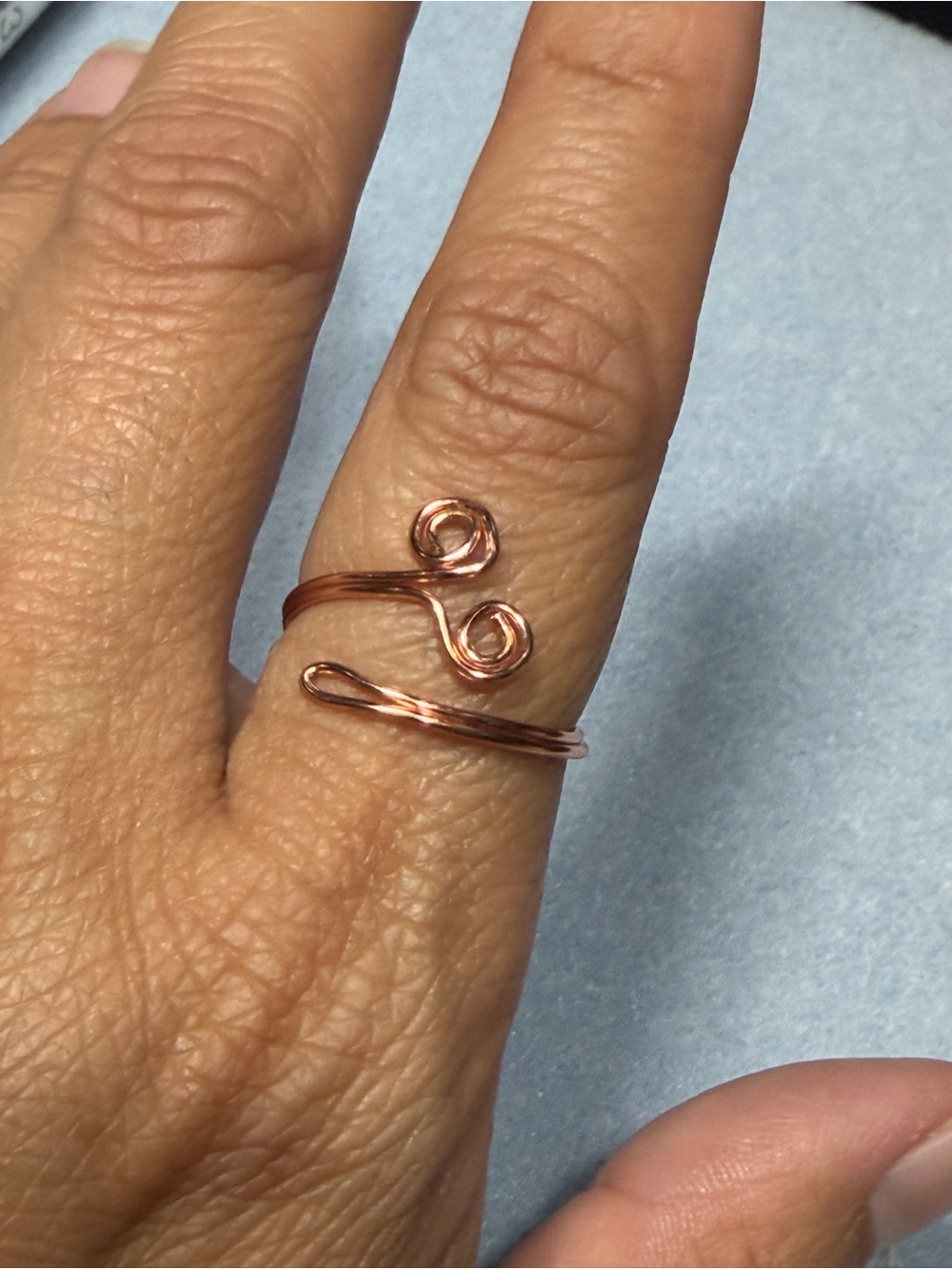 Rose Gold Adjustable Ring